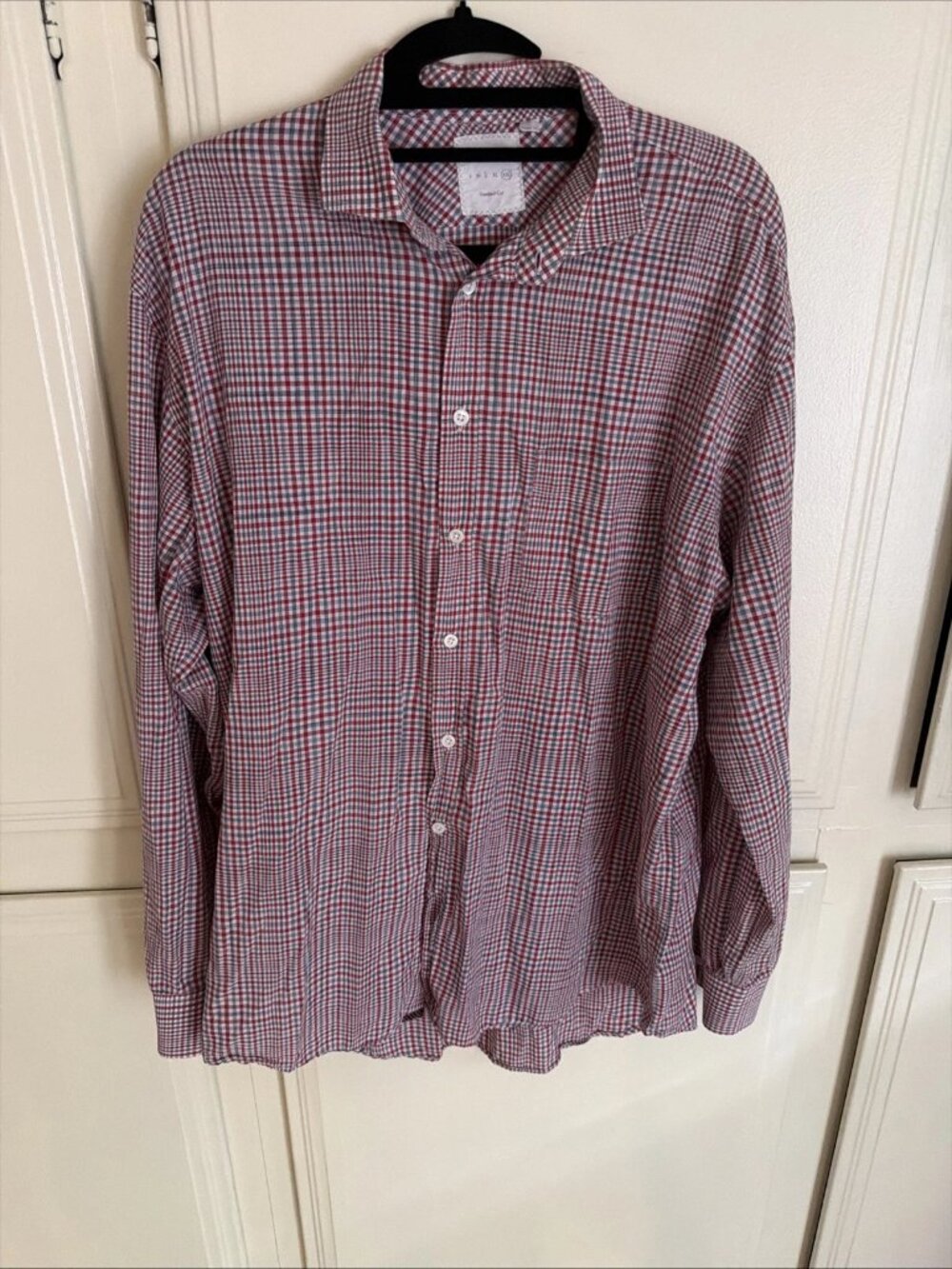 BILLY REID Red Plaid Standard Cut Button Up Shirt Men’s XXL